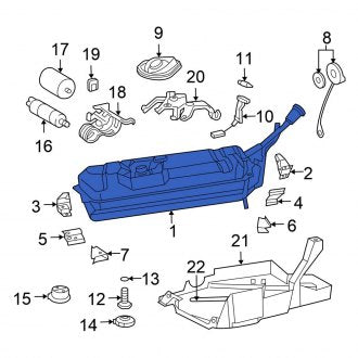 New OEM Fuel Tank Fits, 2004-2008 Chrysler Crossfire - Part # 5143033AA