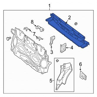 New OEM Rear Floor Pan Crossmember Fits, 2005-2008 Chrysler Crossfire - Part # 5114046AA