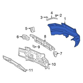 New OEM Rear Bumper Cover Fits, 2004-2008 Chrysler Crossfire - Part # 5159187AA