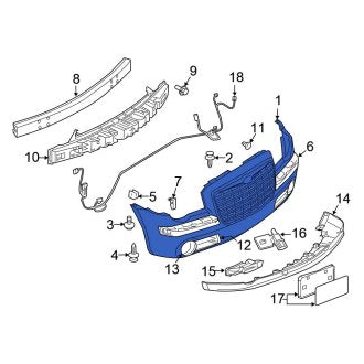 New OEM Rear Bumper Cover Fits, 2009-2010 Chrysler 300 - Part # 68034257AA