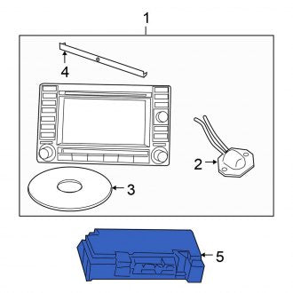 New OEM GPS Navigation Control Module Fits, 2008-2009 Chrysler 300 - Part # 5064884AC