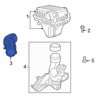 New OEM Engine Air Intake Hose Fits, 2005-2010 Chrysler 300 - Part # 4591866AB