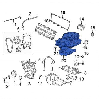 New OEM Engine Intake Manifold Fits, 2008 Chrysler 300 - Part # 4591846BA