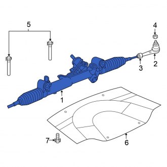 New OEM Rack and Pinion Assembly Fits, 2005-2010 Chrysler 300 - Part # 4782960AK