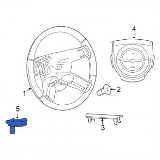 New OEM Steering Wheel Position Sensor Fits, 2006-2007 Chrysler 300 - Part # 5175055AB