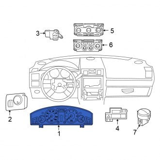 New OEM Instrument Cluster Fits, 2006 Chrysler 300 - Part # 56044940AD