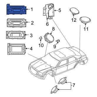 New OEM Radio Control Unit Fits, 2005 Chrysler 300 - Part # 5064653AJ