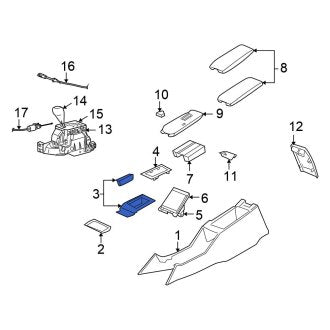 New OEM Automatic Transmission Shift Cover Plate Fits, 2005-2007 Chrysler 300 - Part # ZM01XZBAB