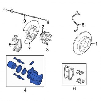 New OEM Rear Right Disc Brake Caliper Fits, 2005-2008, 2012-2014 Chrysler 300 - Part # 5174328AA