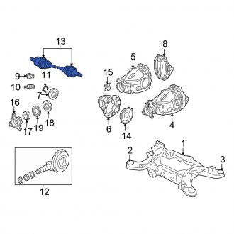 New OEM Rear Left CV Axle Assembly Fits, 2009-2010 Chrysler 300 - Part # 4578775AB