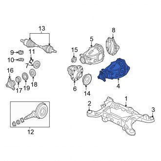 New OEM Rear Differential Fits, 2005-2006 Chrysler 300 - Part # 52111426AD