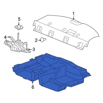 New OEM Rear Floor Carpet Fits, 2005-2006 Chrysler 300 - Part # UU85BD1AF