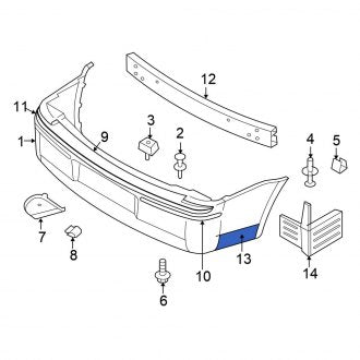 New OEM Rear Valance Panel Fits, 2006 Chrysler 300 - Part # 1AK33TZZAA