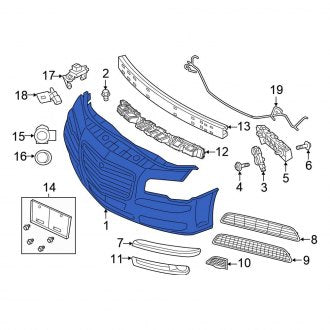 New OEM Front Bumper Cover Fits, 2012-2014 Chrysler 300 - Part # 68071976AA