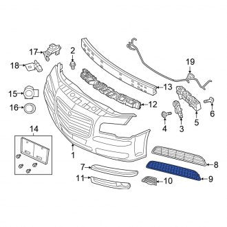 New OEM Front Lower Grille Fits, 2012-2014 Chrysler 300 - Part # 68146913AA