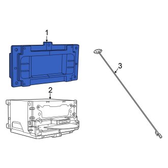 New OEM Radio Control Unit Fits, 2012 Chrysler 300 - Part # 5091035AG