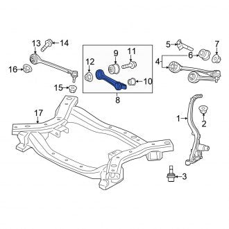 New OEM Rear Lower Rearward Suspension Control Arm Fits, 2015-2023 Chrysler 300 - Part # 68226529AB