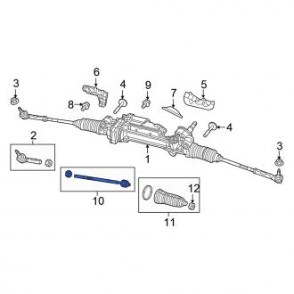 New OEM Right Outer Steering Tie Rod End Fits, 2015-2023 Chrysler 300 - Part # 68395025AB