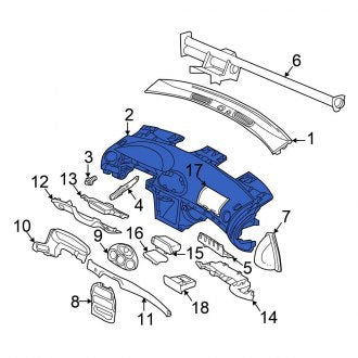 New OEM Dashboard Panel Fits, 1999 Chrysler 300M - Part # LK10LAZ