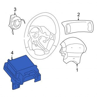 New OEM Air Bag Control Module Fits, 2000-2001 Chrysler 300M - Part # 4602430AE