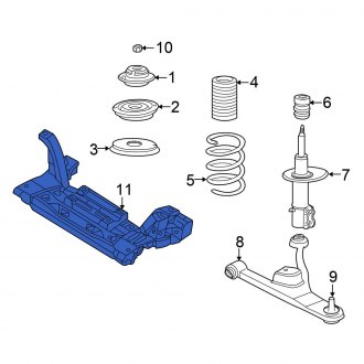 New OEM Front Engine Cradle Fits, 2005-2009 Chrysler PT Cruiser - Part # 5272970AH