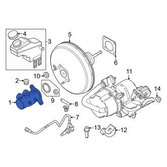 New OEM Brake Master Cylinder Fits, 2023-2024 Dodge Hornet - Part # 68617643AA