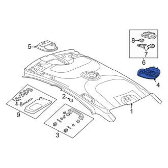 New OEM Reading Light Fits, 2013 Dodge Dart - Part # 5MW36HDAAB