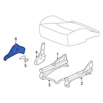 New OEM Genuine Plymouth, Left Seat Track Cover - Part # JF771DV