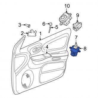 New OEM Genuine Plymouth, Front Right Door Window Switch Bezel - Part # QQ32XDVAC