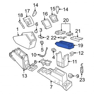 New OEM Console Armrest Fits, 2007-2009 Dodge Caliber - Part # 1EE201KAAB