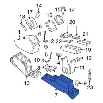 New OEM Center Center Console Fits, 2007-2009 Dodge Caliber - Part # 1EE281KAAB