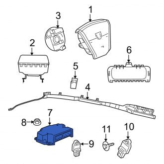 New OEM Air Bag Control Module Fits, 2011-2012 Dodge Caliber - Part # 56054200AG