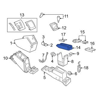 New OEM Console Armrest Fits, 2010-2012 Dodge Caliber - Part # 1WN92BD3AA