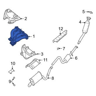 New OEM Right Exhaust Manifold Fits, 2001-2005 Dodge Stratus - Part # MR481816