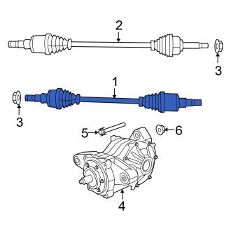 New OEM Rear Right CV Axle Assembly Fits, 2008 Dodge Avenger - Part # 5085100AB