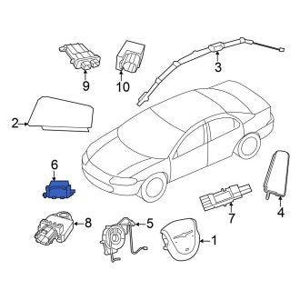 New OEM Air Bag Control Module Fits, 2011-2012 Chrysler 200 - Part # 56054856AE