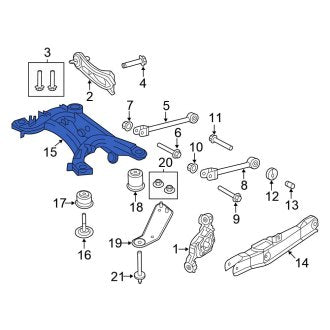 New OEM Rear Suspension Subframe Crossmember Fits, 2011-2014 Chrysler 200 - Part # 5151022AH