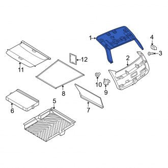 New OEM Rear Upper Liftgate Trim Cover Fits, 2008 Dodge Magnum - Part # UM49DW1AF