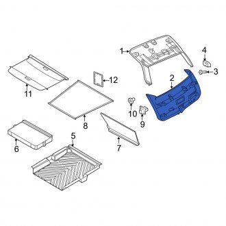 New OEM Rear Lower Liftgate Trim Cover Fits, 2006-2008 Dodge Magnum - Part # UM74XDBAI