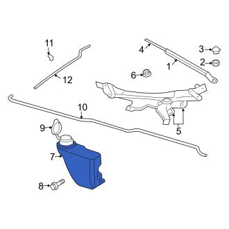 New OEM Washer Fluid Reservoir Fits, 2006 Dodge Viper - Part # 5030212AA