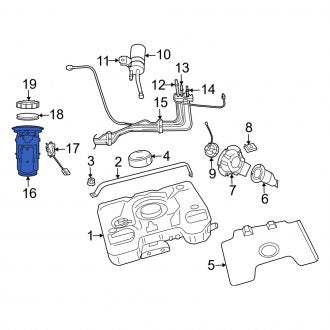 New OEM Fuel Pump and Strainer Set Fits, 2003-2006 Dodge Viper - Part # 5086489AA