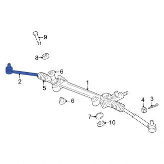 New OEM Outer Steering Tie Rod End Fits, 2010 Dodge Viper - Part # 5181534AA