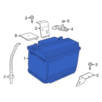 New OEM Vehicle Battery Fits, 2015-2017 Dodge Viper - Part # BBT5F001AA