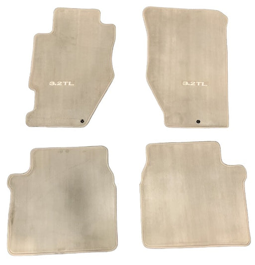 New OEM 2003 Acura 3.2TL Front Beige Floor Mat Set YR168L, Part # 83600-S0K-A01ZC