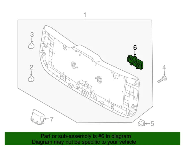 New 2015 Fits Kia Soul Liftgate Tailgate Hatch Access Cover, Part # 81235-B2000GA6