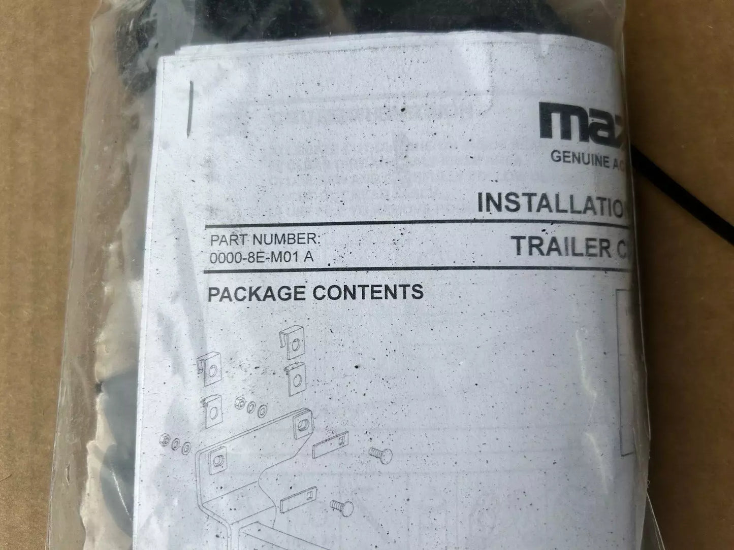 New OEM 2007-2012 Mazda CX7 CX-7 Class 2 Trailer Hitch Kit, Part # 00008EM01A