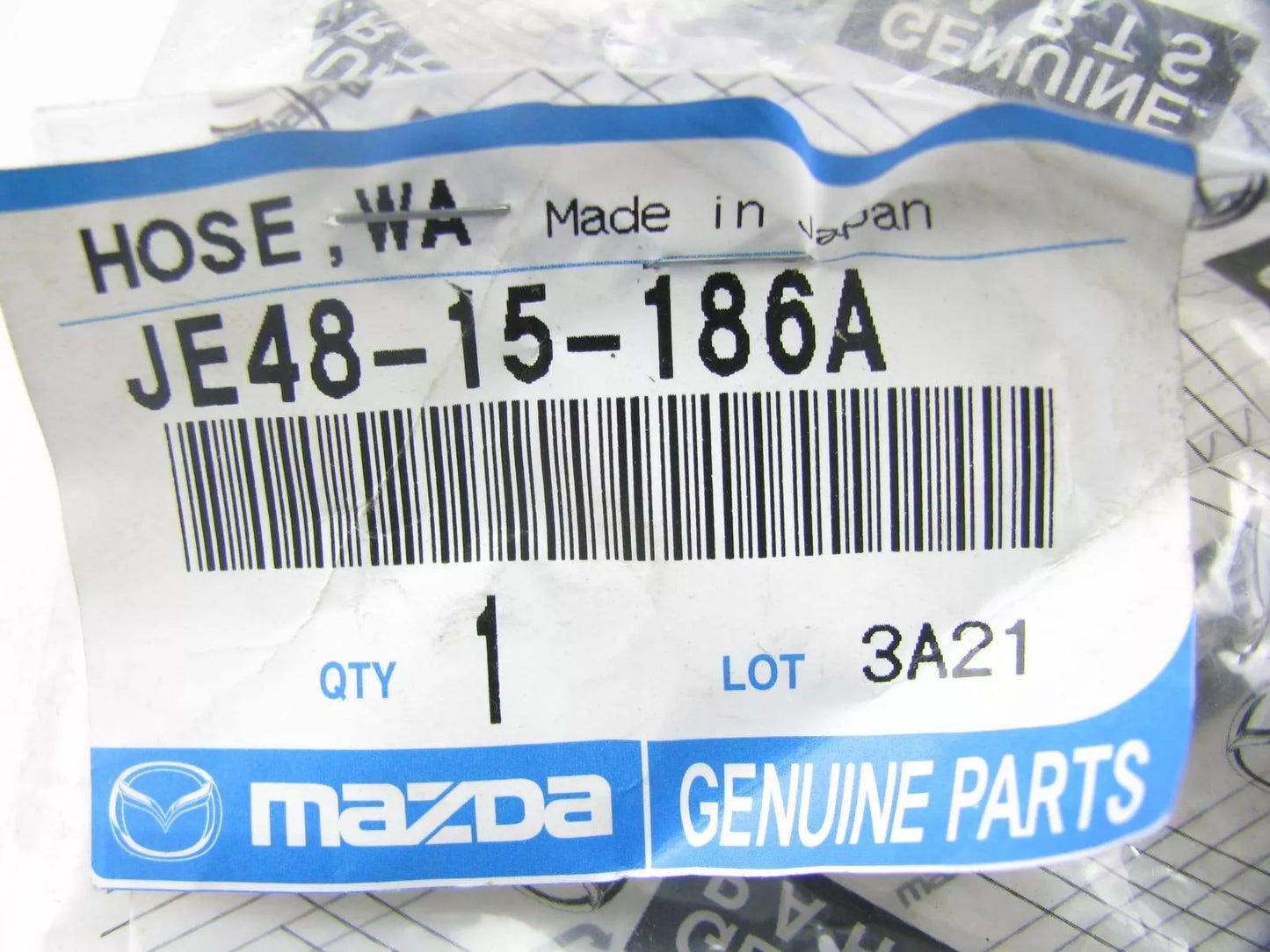 New OEM 1992-1995 Mazda 929 Radiator Ref # 2, Coolant Upper Hose, Part # JE48-15-186A
