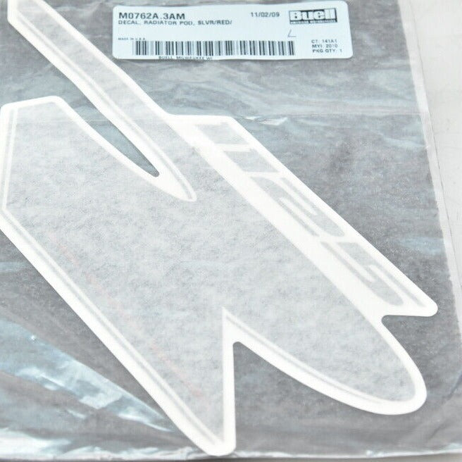 New OEM Genuine Harley-Davidson Decal Radiator Pod Left Hand, M0762A.3AM