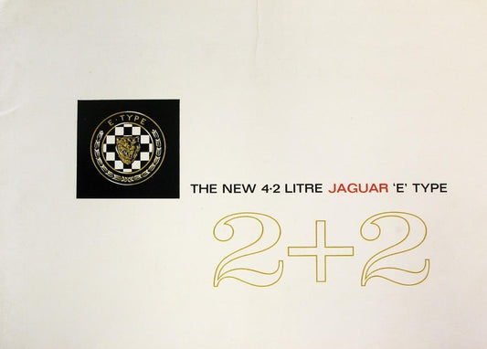 OEM Jaguar 4.2 2+2 E Type Car Sales Brochure c1968