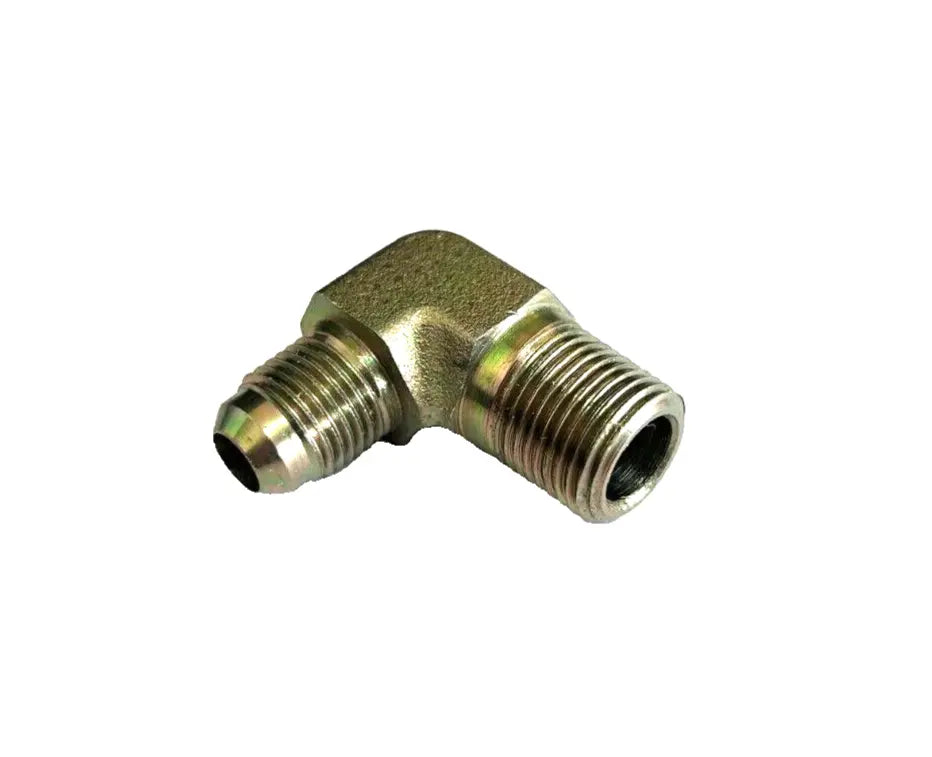 CNHi: Genuine OEM Factory Original, 90 Elbow 90º, -08, 3/4"-16, Male, 37º Fl x 3/4"-16, Male Adj, ORB - Part# 128830